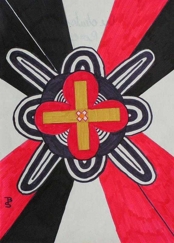 Die deutsche Rose, 1970, Filzstift-Papier, 21x30.jpg